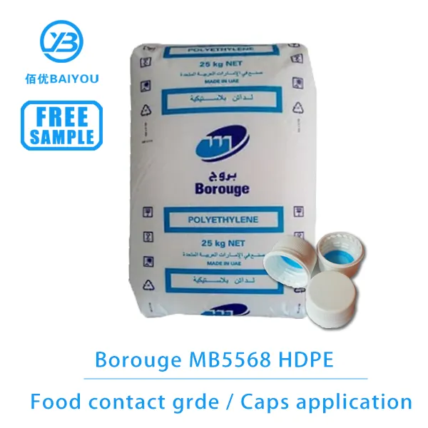 borouge borpure MB5568 injection molding bottle caps HDPE material